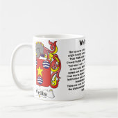 井戸の家紋のマグ コーヒーマグカップ (左)