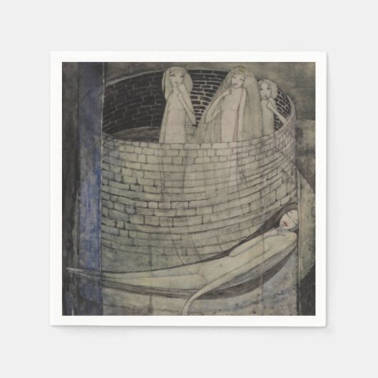 井戸の底に真理がある スタンダードカクテルナプキン (正面)