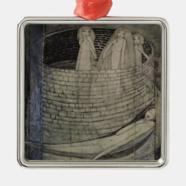 井戸の底に真理がある メタルオーナメント