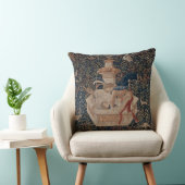 井戸の水仙、中世のタペストリー クッション (椅子)