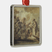 井戸のEliezerそしてレベッカ メタルオーナメント (右)