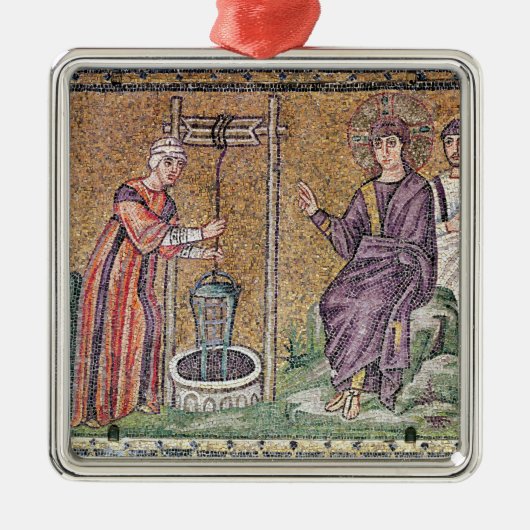 井戸のSamariaの女性 メタルオーナメント (正面)