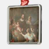 井戸のSt. Isidoreおよび奇跡 メタルオーナメント (左)