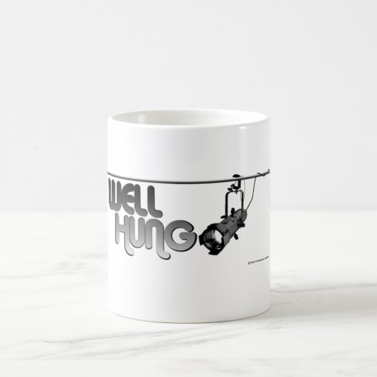 井戸は楕円形のマグをつるしました コーヒーマグカップ (中央)