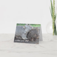 井戸を、悔やみや弔慰、愛らしいwombat動物車すぐに得て下さい