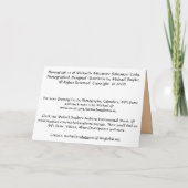 井戸を、有望すぐに得て下さい カード (裏面)