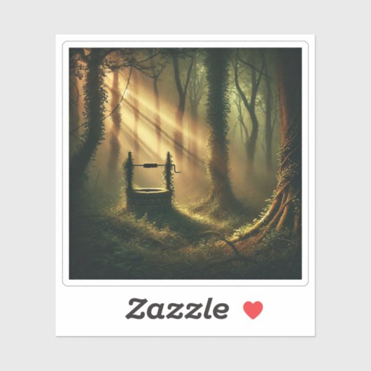 井戸ステッカーの3x3インチの先 シール (シート)