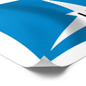 井戸国旗のポスタープリント ポスター (角)