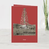 井戸掘り オイルウェル 1890年代 ヴィンテージ写真 シーズンカード (裏面)