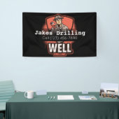 井戸掘広告りビジネスのバナー 横断幕 (トレードショー)