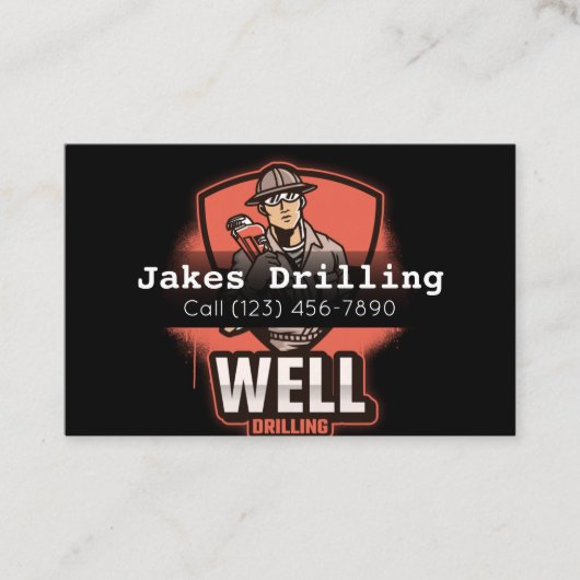 井戸掘広告り会社 名刺 (正面)