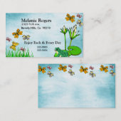 井戸水の池セットを得て下さい 名刺 (正面/裏面)