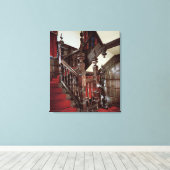 井戸階段c.1600 キャンバスプリント (インサイチュ (ウッドフロア))