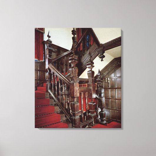 井戸階段c.1600 キャンバスプリント (正面)