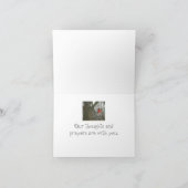 "井戸" /BRIGHTにツリーブランチの赤い(鳥)ショウジョウコウカンチョウをすぐに得て下さい カード (内部)