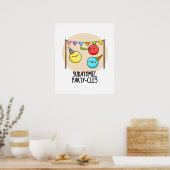 亜原子パーティークおもしろいレス科学パン ポスター (キッチン)