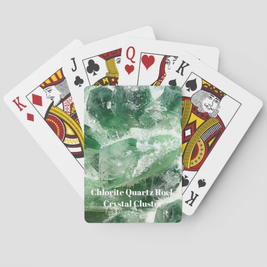 亜塩素酸塩石英岩結晶クラスター トランプ (裏面)