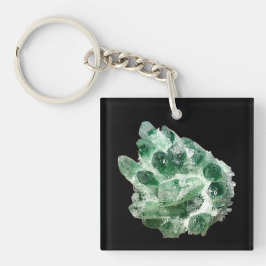 亜塩素酸塩石英結晶 キーホルダー (正面)