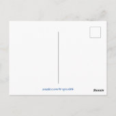 亜熱帯の海のウミガメとサンゴ礁 ポストカード (裏面)