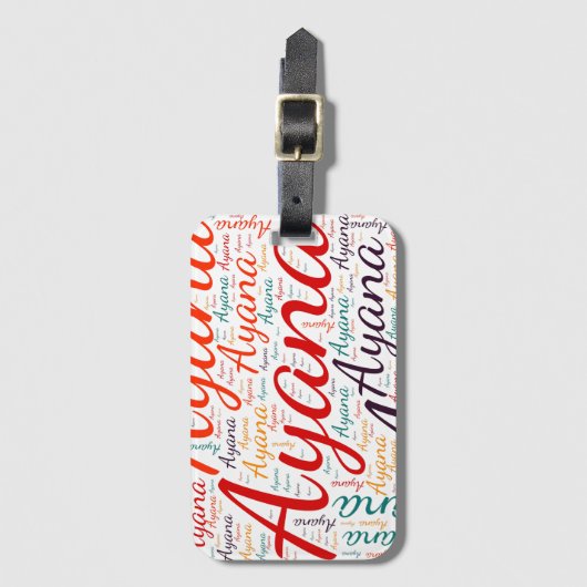 亜矢奈 ラゲッジタグ (正面縦)