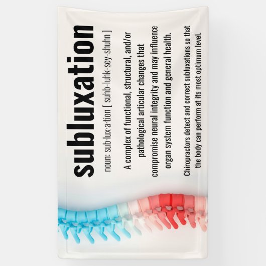 亜脱臼の定義カイロプラクティック 横断幕 (縦)