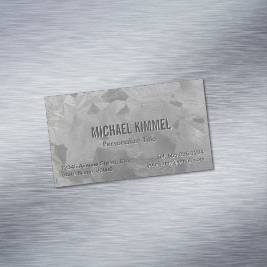 亜鉛めっきメタルの外観 マグネット名刺 (インサイチュ)