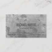 亜鉛めっきメタルの外観 名刺 (正面)