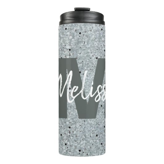 亜鉛パーソナライズされたメッキ金属ルックサーマルタンブラー タンブラー (正面)