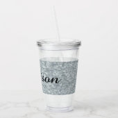 亜鉛メッキされた金属のパーソナライズされた外観 アクリルタンブラー (左)