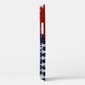 亜鉛メッキされた金属の外観とフラグ Case-Mate iPhoneケース (裏面 / 右)