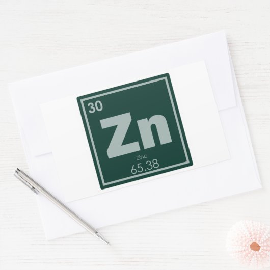 亜鉛化学元素記号化学式gee 長方形シール (封筒)