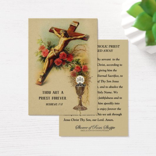 亡きカトリック司祭の葬儀祈りの言葉 (デスク)