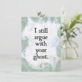 亡き人との口論のグリーティングカード カード (スタンド正面)