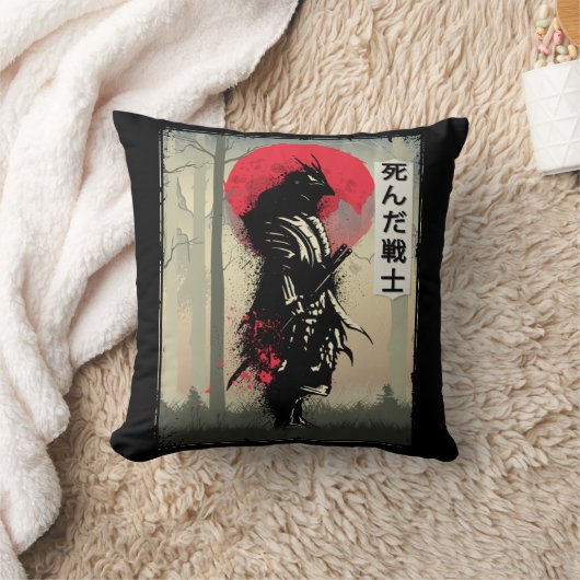 『亡き武日本の士日本剣士』 クッション (ブランケット)