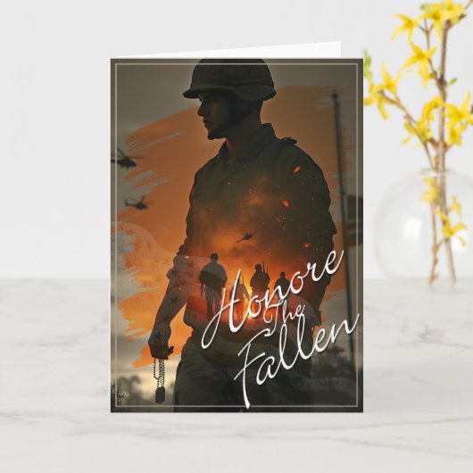 亡き者を称えよ – その犠牲を忘れるな カード (黄色い花)