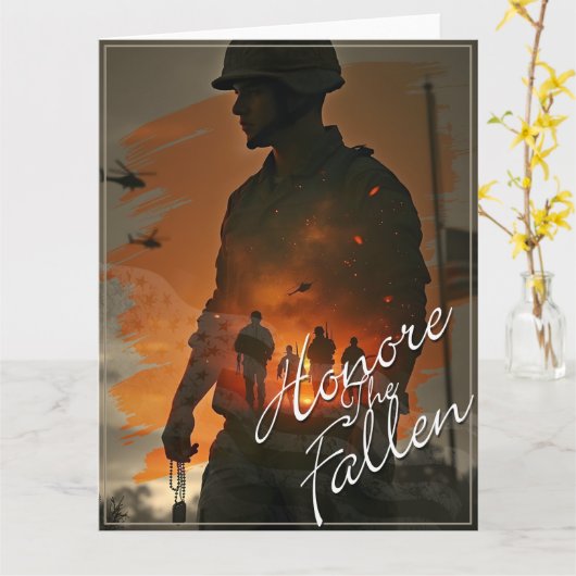 亡き者を称えよ – その犠牲を忘れるな カード (黄色い花)