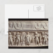 亡くなった人を描いた石棺 ポストカード (正面/裏面)