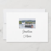 亡くなった愛する人の思い出として。編集可能 招待状 (裏面)