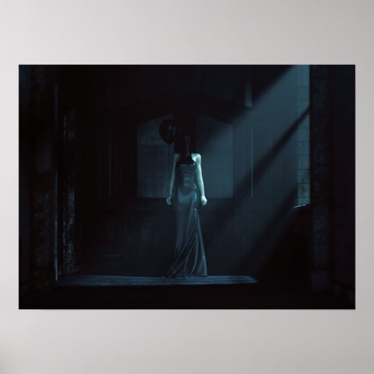 亡命デーモンウーマン – 抽象芸術アート – ポスター (正面)