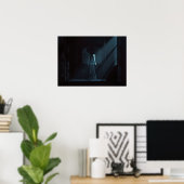 亡命デーモンウーマン – 抽象芸術アート – ポスター (ホームオフィス)