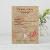 亡命幽霊のよく出るハローウィンパーティ 招待状 (スタンド正面)