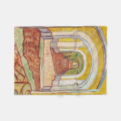 亡命者の廊下(ヴィンセント・ヴァン・ゴッホ) フリースブランケット (正面(横))