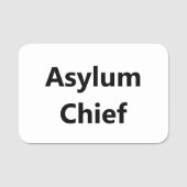 亡命者の編集可能な文字名タグ 名札 (正面)