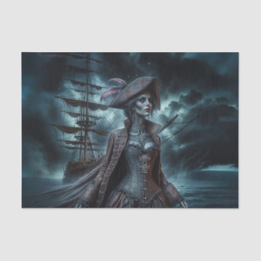 亡霊じみた海賊 | 困難な公海芸術 薄葉紙 (正面)