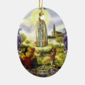 亡霊の画像ファティマの我々の婦人 セラミックオーナメント (裏面)