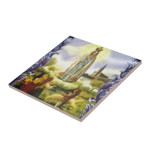 亡霊の画像ファティマの我々の婦人 タイル (側面)