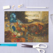 亡霊、1910年Odilon Redon 薄葉紙 (クラフト)