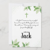 交パーソナライズされた交サンキューカード サンキューカード (裏面)