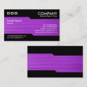 交互になること-ブラシをかけられた紫色の質 名刺 (正面/裏面)