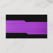 交互になること-ブラシをかけられた紫色の質 名刺 (裏面)
